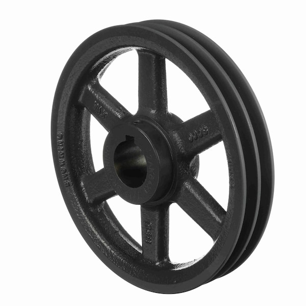 2 Groove Cast Iron Fhp - Finished Bore Sheave, 2AK84X 1 7/16